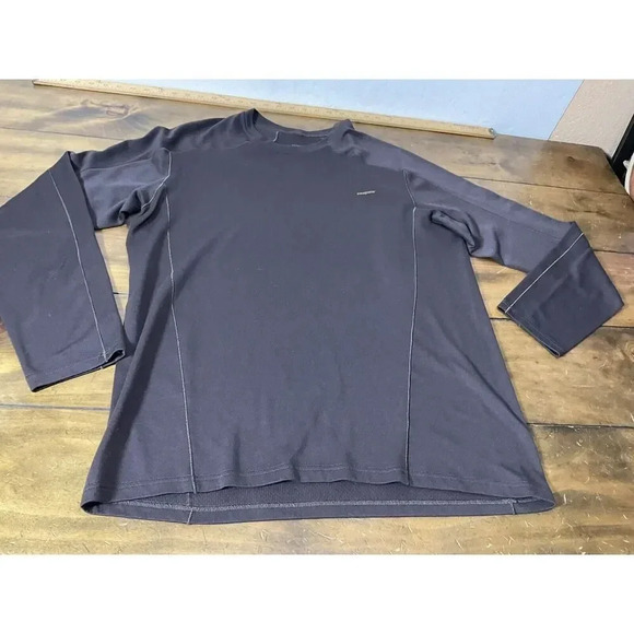 Patagonia Brown Long Sleeve CAPILENE 3 Polartec Midweight Layer Shirt Sz M - Picture 1 of 6